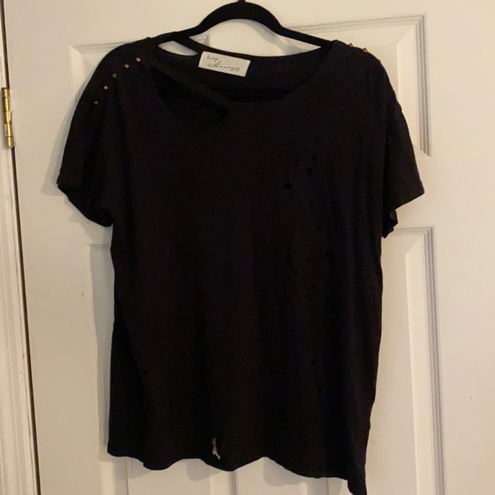 Black oversize T-shirt